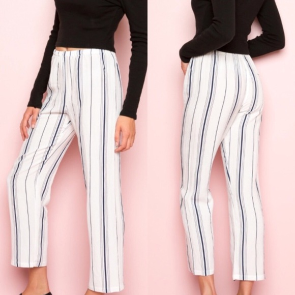 Brandy Melville Pants - NWT Brandy Melville Striped Frankie Pants